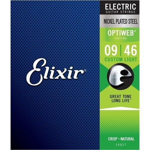 0 Elixir 19027 ELECTRIC NICKEL PLATED STEEL OPTIWEB Corde / set di corde per chitarra elettrica