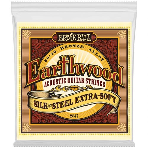 Ernie Ball 2047 Earthwood Silk & Steel Extra Soft 010-050