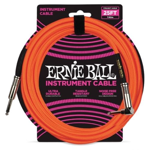 Ernie Ball Cavo per Strumenti Neon Orange 7.62mt