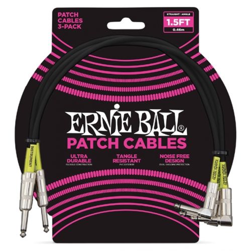 Ernie Ball 3 Cavi patch 45cm