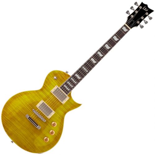 ESP LTD EC-256FM Lemon Drop - Chitarra Elettrica Gialla Tipo Gibson Les Paul