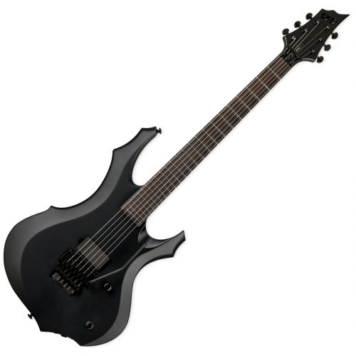 Chitarra Elettrica Nera ESP LTD F-Black Metal Black Satin