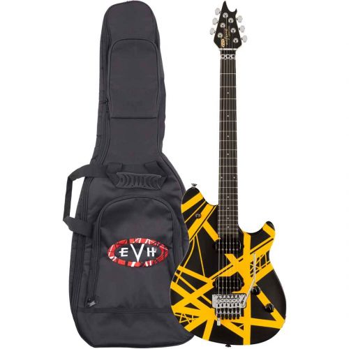 EVH Wolfgang Special Striped EB Black and Yellow