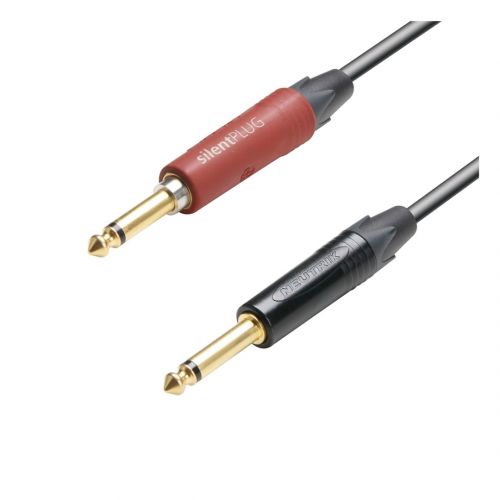 0 Adam Hall Cables K5 IPP 0600 SP - Cavo strumenti Neutrik silentPLUG jack mono da 6,3 mm a jack mono da 6,3 mm 6 m