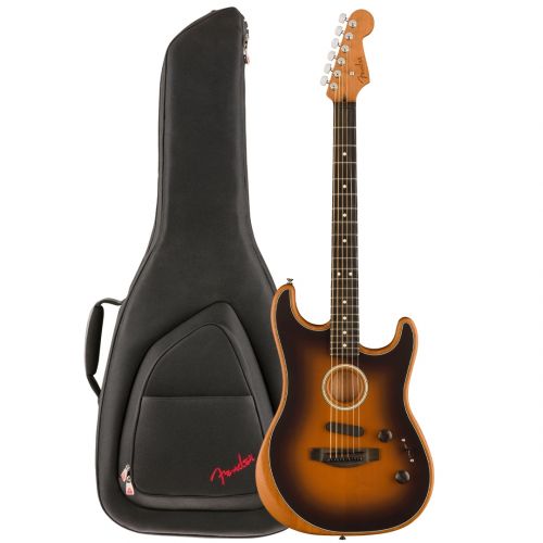 Fender DE American Acoustasonic Stratocaster, Ebony Fingerboard, 2-Color Sunburst