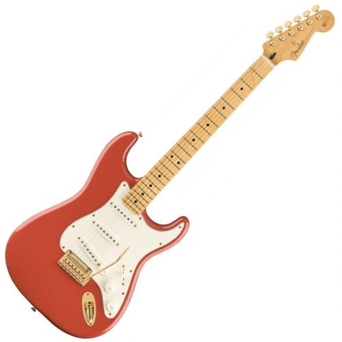 Fender LTD Player Strat MN Fiesta Red Gold Hardware