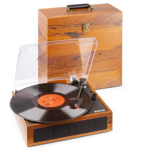 Fenton RP170L Record Player + Case Wood