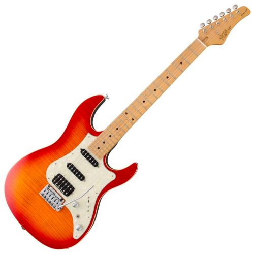 FGN JOS-FM-M Fire Burst - Chitarra Elettrica Double Cut Serie OS con Borsa