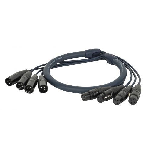 DAP DMX Snake 4-way 3-pin XLR Cavo snake 4 universi 15 m