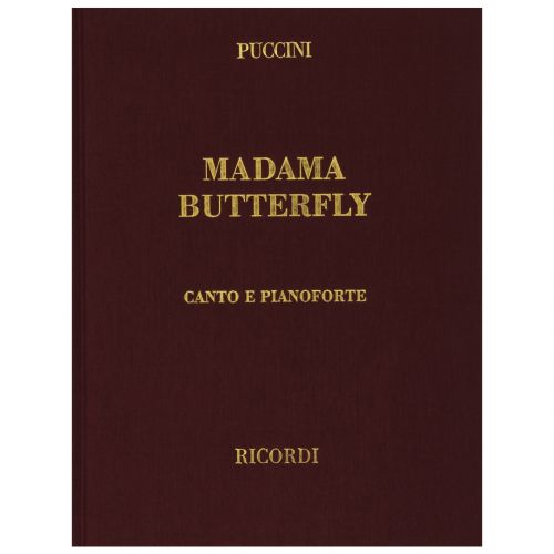 1 G. Puccini Ricordi Madame Butterfly Canto e Pianoforte Copertina Rigida