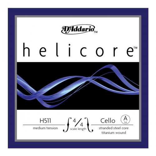 D'ADDARIO H511M 4/4 - Singola per Violoncello Helicore Medium (A/La)