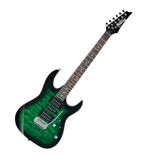 Ibanez GRX70QA Transparent Emerald Burst - Chitarra Elettrica