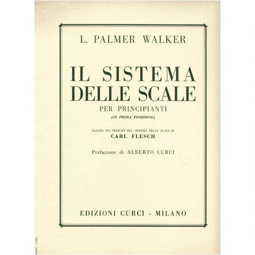 Edizioni Curci W. L. Palmer Il Sistema delle Scale per Principianti
