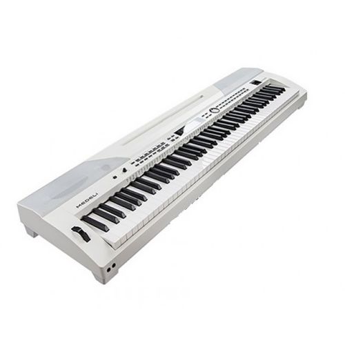 0 MEDELI SP-4200-WH - Stage Piano Con Tastiera A 88 Tasti Hammer Action, Accompagnamenti Automatici E Finitura Di Colore Bianco.