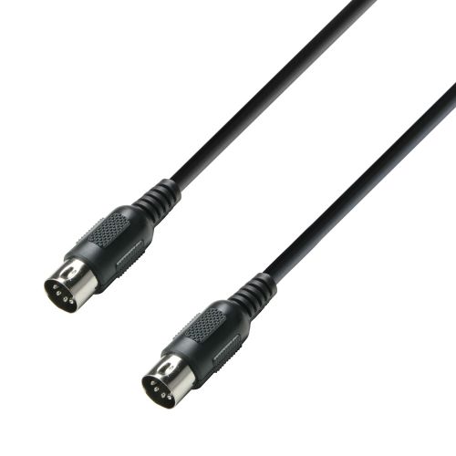Adam Hall Cables K3 MIDI 0075 BLK - Cavo MIDI 0,75 m nero