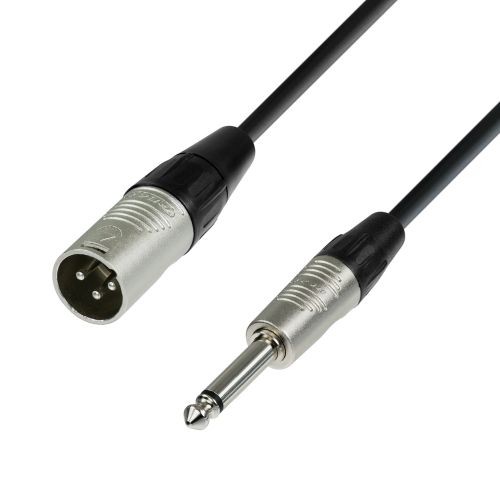 0 Adam Hall Cables K4 MMP0 600 - Cavo microfono REAN XLR maschio a jack mono da 6,3 mm 6 m