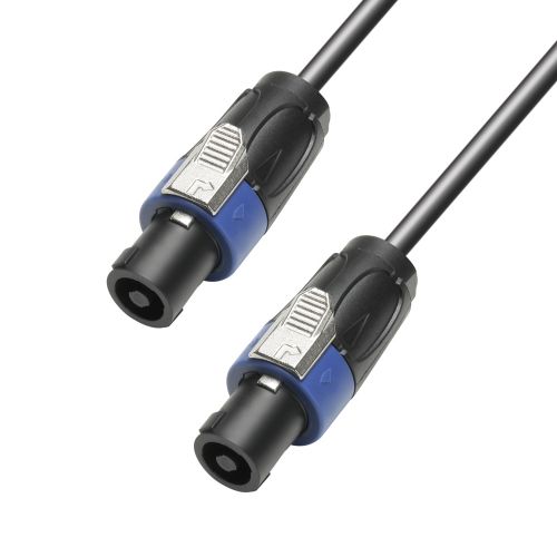 Adam Hall Cables K4 S215 SS 0200 - Cavo per altoparlanti 2 x 1,5 mm² Speakon connettore per altoparlanti standard a 2 poli a connettore per altoparlanti standard a 2 poli 2 m