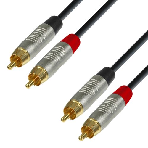Adam Hall Cables K4 TCC 0150 - Cavo audio REAN 2 x RCA maschio a 2 x RCA maschio 1,5 m