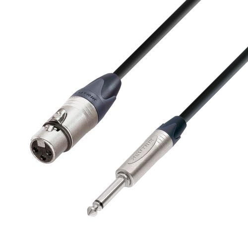 Adam Hall Cables K5 MFP 0150 - Cavo Microfono Neutrik XLR femmina a Jack mono da 6,3 mm 1,5 m