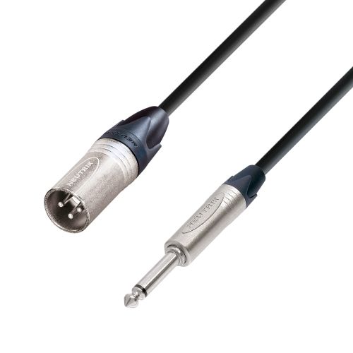 Adam Hall Cables K5 MMP 0500 - Cavo Microfono Neutrik XLR maschio a Jack mono da 6,3 mm 5 m
