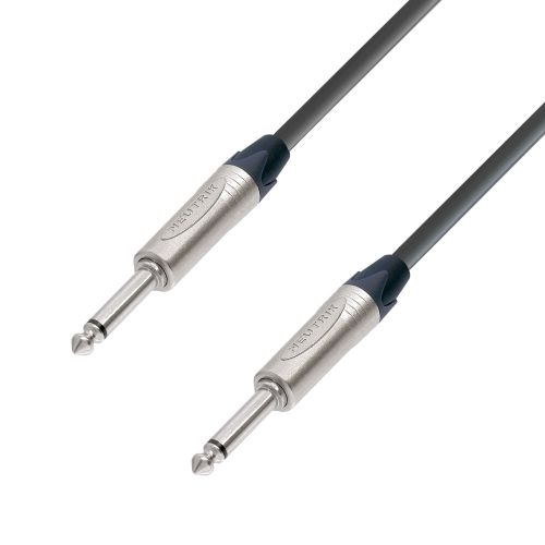 Adam Hall Cables K5 S215 PP 0300 - Cavo per altoparlanti 2 x 1,5 mm² Neutrik jack mono da 6,3 mm a jack mono da 6,3 mm 3 m