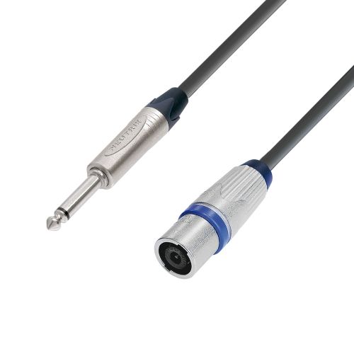 Adam Hall Cables K5 S225 PX 0030 - Cavo per altoparlanti 2 x 2,5 mm² Neutrik Speakon a 4 poli a jack mono 6,3 mm 0,3 m