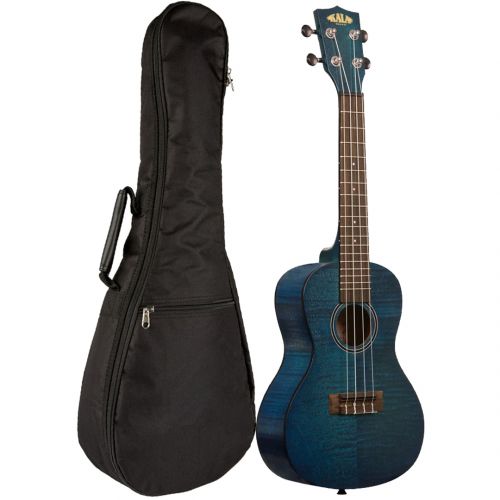 Kala KA-CEMB Ukulele Concerto Exotic Mahogany Blue