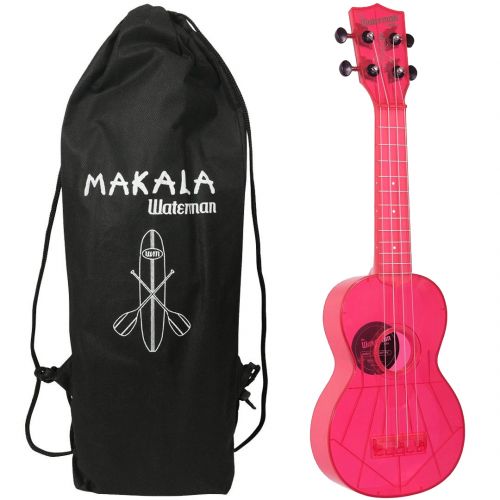 Kala KA-SWF-PK - Ukulele soprano Waterman - Fluorescent Watermelon Pink - c/borsa Ukulele