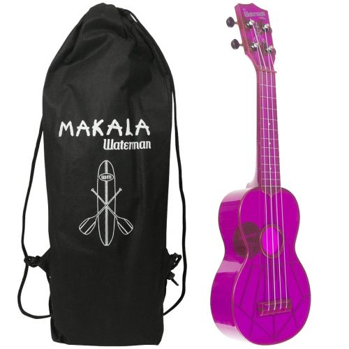 Kala KA-SWF-PL - Ukulele soprano Waterman - Fluorescent Purple Grape - c/borsa Ukulele