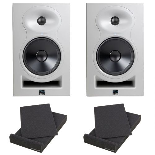 Kali Audio LP-6W Coppia Monitor Attive White 80W + 2 Pad Isolante (26,5x33x4cm)