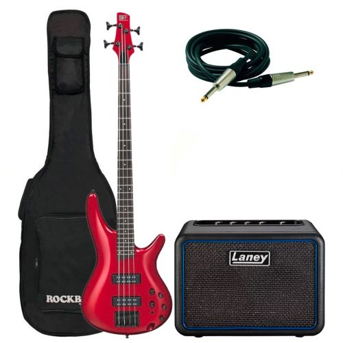 Ibanez SR300EB Candy Apple Pack con Combo Laney Cavo e Borsa