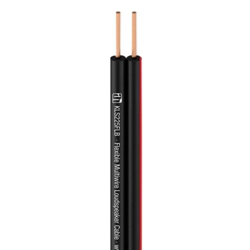 0 Adam Hall Cables KLS 225 FLB - Cavo per altoparlanti flessibile, a filo sottile, 2 x 2,5 mm², nero