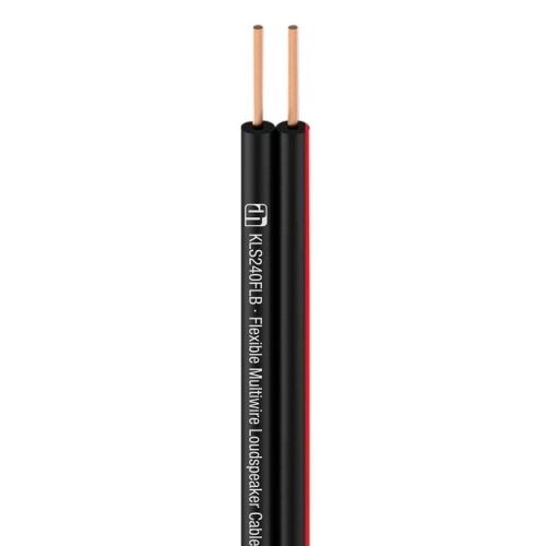 0 Adam Hall Cables KLS 240 FLB - Cavo per altoparlanti flessibile, a filo sottile, 2 x 4 mm², nero
