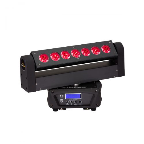 0 SOUNDSATION - Testa Mobile Beam a Barra con 7 LED da 12W RGBW 4IN1
