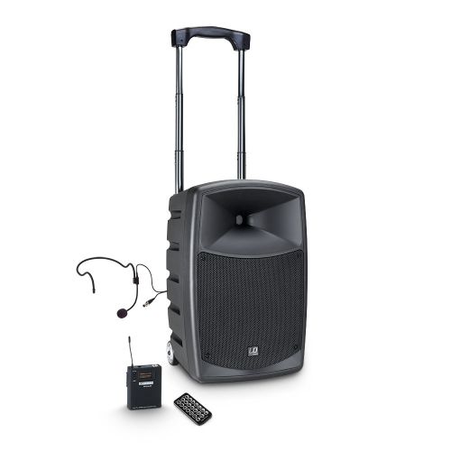 0 LD Systems ROADBUDDY 10 HS B5 - Altoparlante Bluetooth alimentato a batteria con mixer, bodypack e cuffia