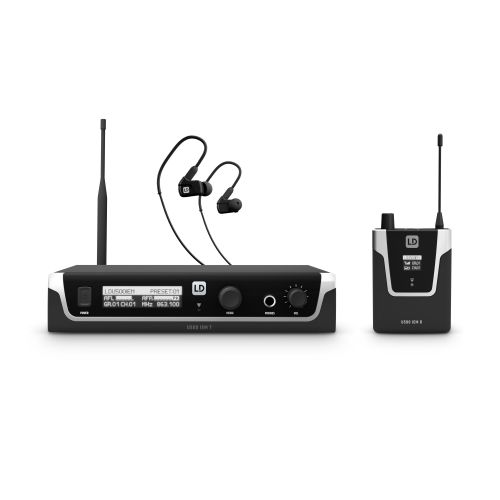 0 LD Systems U504.7 IEM HP - Sistema di monitoraggio in-ear con auricolari