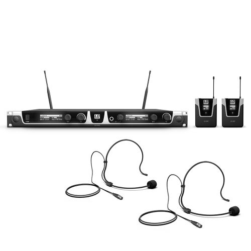 0 LD Systems U518 BPH 2 - Sistema per Radiomicrofono con 2 x Bodypack e 2 x Headset