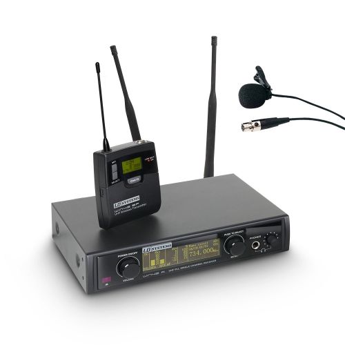LD Systems WIN 42 BPL - Sistema per radiomicrofono con trasmettitore da cintura e microfono Lavalier