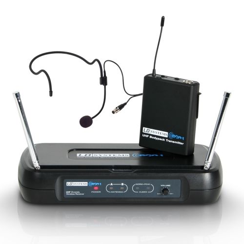 0 LD Systems ECO 2 BPH 4 - Sistema per Radiomicrofono con Belt Pack e Headset