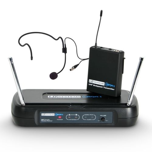 0 LD Systems ECO 2 BPH B6 II - Sistema per radiomicrofono con trasmettitore da cintura e microfono ad archetto