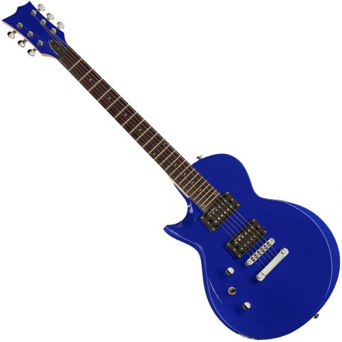 ESP LTD EC-10 LH Blue - Chitarra Elettrica Blu Tipo Les Paul per Mancini con Borsa