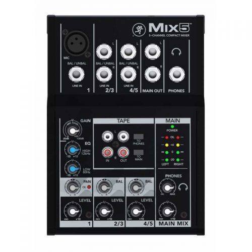 Mackie Mix 5 - Mixer Compatto 5 Canali 1