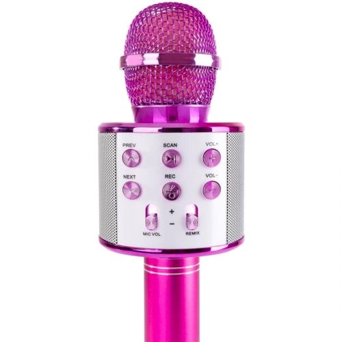 Max KM01P Microfono per Karaoke Bluetooth All-in-one