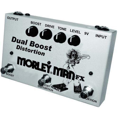 Morley Man FX Dual Boost Distortion - Pedale Boost/Distortion per Elettrica