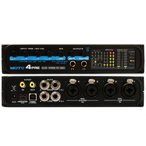 Motu 4Pre - Interfaccia Audio Ibrida USB 2.0/Firewire
