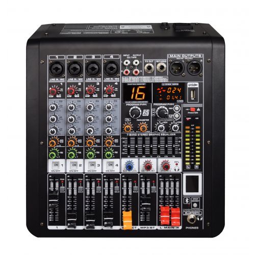 0 KARMA - MXD 06 - Mixer microfonico 6 canali con DSP