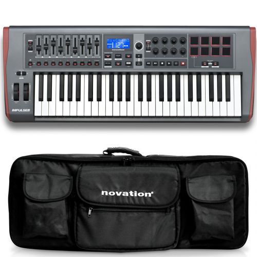 1 Novation Impulse 49 Controller a Tastiera Midi/USB 49 Tasti con Borsa