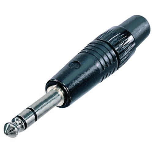 Neutrik NP3C-BAG - 6.3 mm Jack Plug 3 Pin Stereo male, black