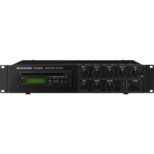 Monacor PA-930CD Mixer ampli usb/cd integrato, 100v 120w