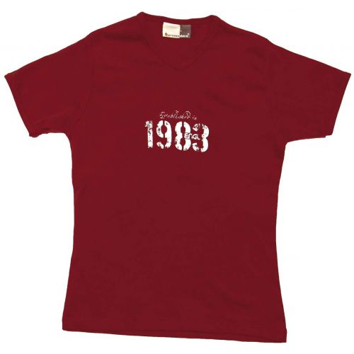 0 Engl - T-shirt ragazza "1983" S rossa